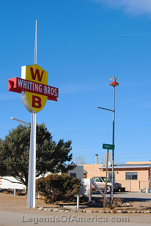 Moriarty, NM - Whiting Bros Sign