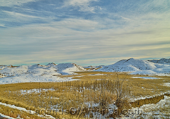 South Dakota BadlandsWinter
