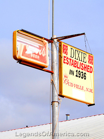 Budville, NM - Dixie Bar Sign