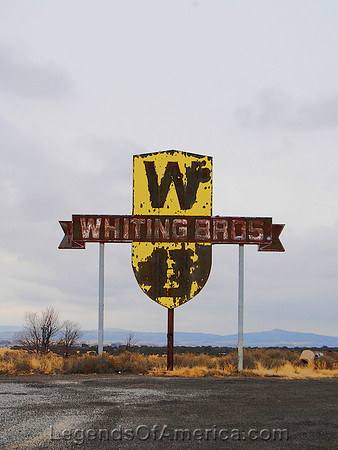 San Fidel, NM - Whiting Brothers Sign