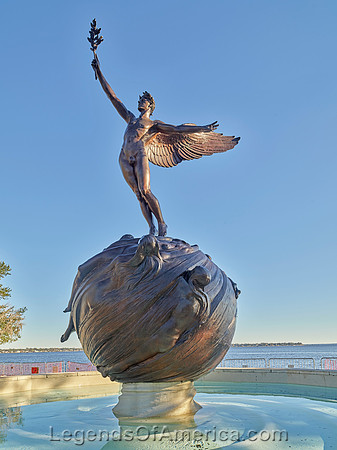 Jacksonville, FL - Victory Statue St Johns River