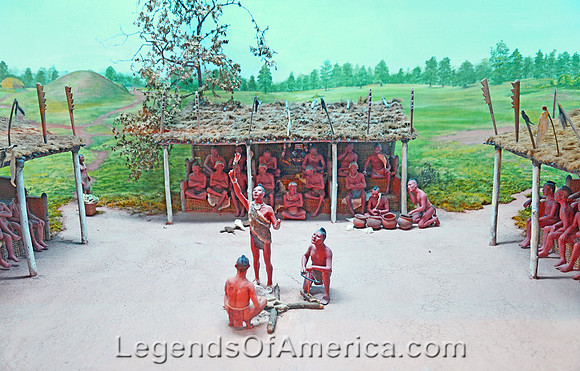 Ocmulgee Mounds National Historical Park, GA - Green Corn Ceremony Diorama