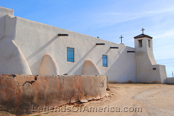 Isleta Pueblo, NM - St. Augustine Church Backside