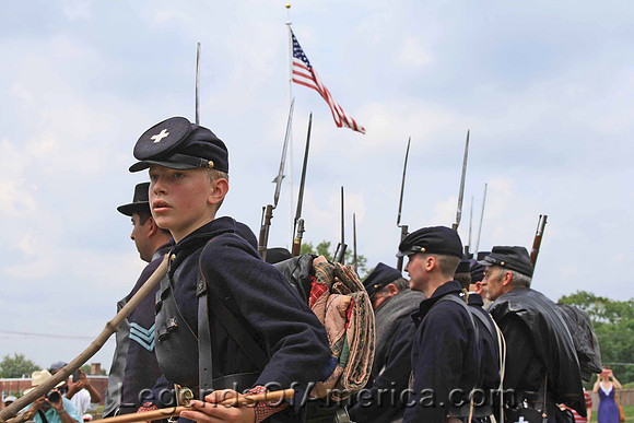 Washington DC - Fort Stevens, Union Troops Re-enactors