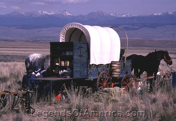 Oregon Trail, ID - Wagon Train  Reenactment