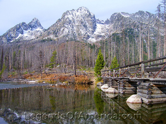 Grand Tetons, WY - String Lake Bridge