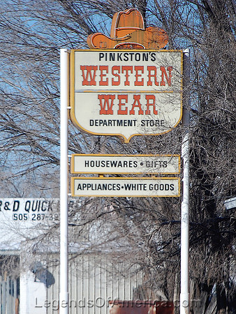 Milan, NM - Western Wear Sign