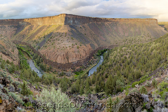 Chimney Rock and the Crooked River, OR