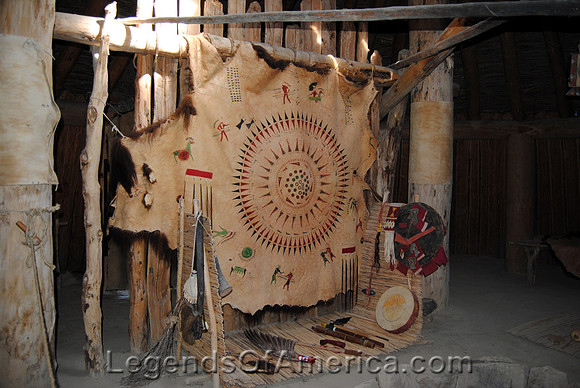 Knife River, ND - Indian Lodge - Interior