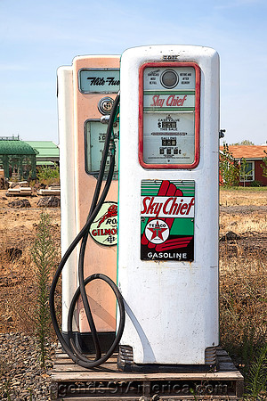Rural Washington - Vintage Gas Pumps - Enhanced