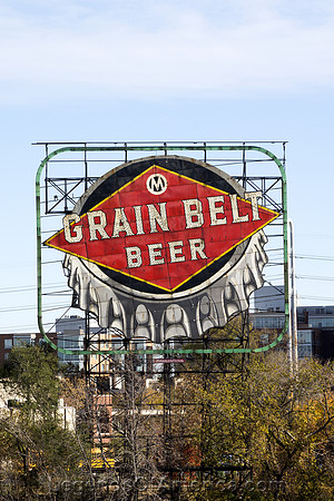 Minneapolis, MN - Grain Belt Beer Sign,
