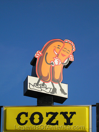Springfield, IL - Cozy Dog Sign - Close