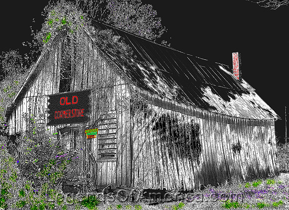 Scenic 7 Byway, AR - Old Corner Store - Art
