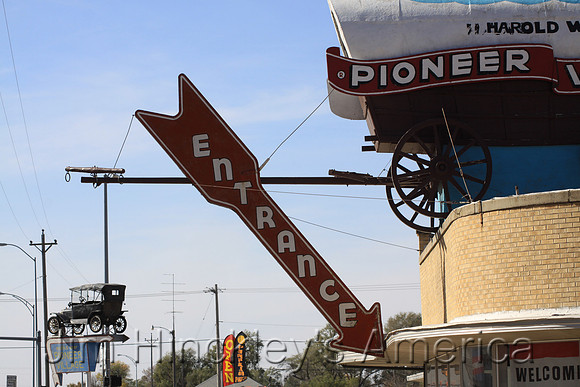 Minden, NE - Pioneer Village Sign