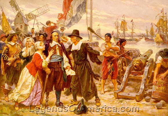 New York City, NY - Fall of New Amsterdam