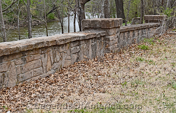Fredonia, KS - Old Mill Park Fall River Stone Fence