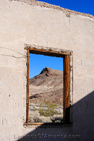 Rhyolite, NV - Jail Window