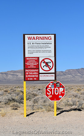 Crystal Springs, NV - Area 51 Warning