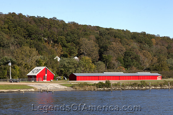 Connecticut River, CT - Red Buildings