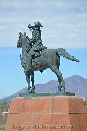 Tucson, AZ - Fort Lowell  Chief Trumpeter Statue