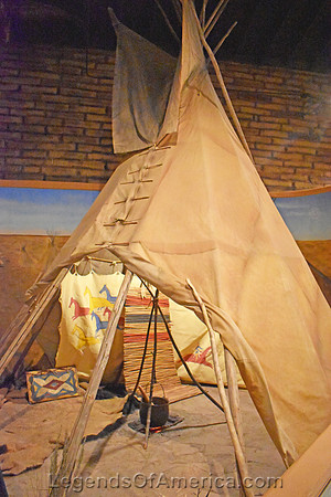 Ulysses, KS - Adobe Museum Teepee Display