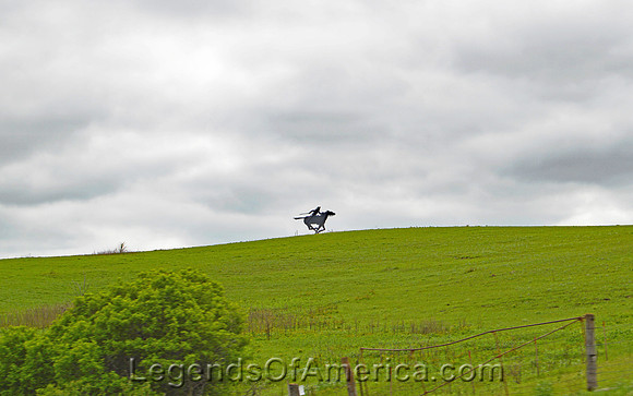Hanover, KS - Pony Express Silouette