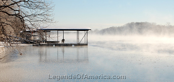 Lake of the Ozarks - Frozen Dock
