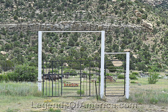 Dawson, NM - Cemetery Gate