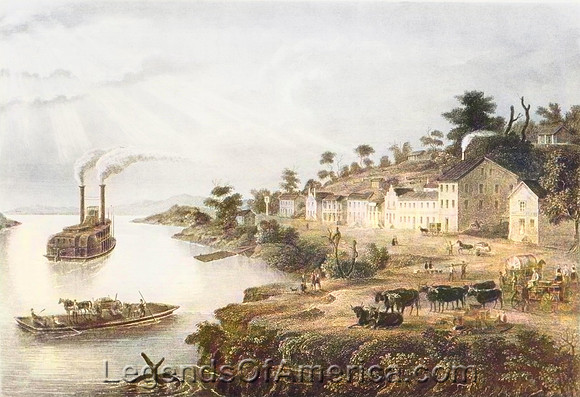 Kansas City, MO - Westport Landing, 1853