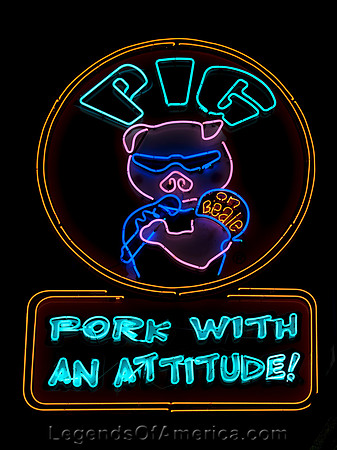 Memphis, TN - Pig Sign