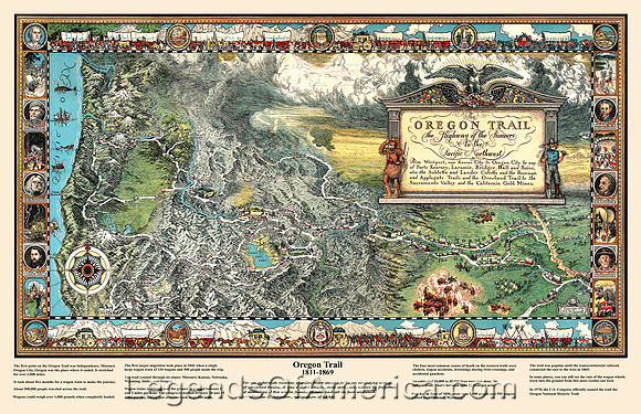 Oregon Trail - William Forsyth McIlwraith 1932 Poster