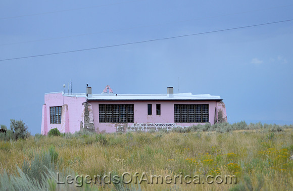 Tres Pedras, NM - Old Pink Schoolhouse