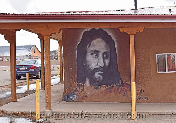 Truchas, NM - Jesus Mural