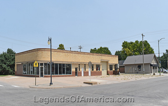 St John, KS - Old Car Dealership