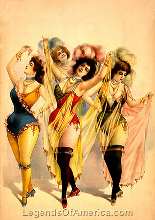 Three Burlsque Girls, 1899