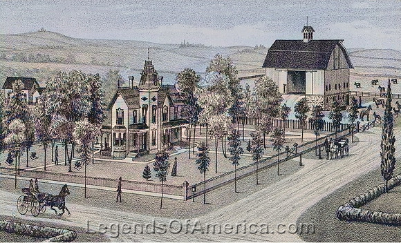 Eudora, KS - Captain A.J. Jennings Residence-Farm, 1887