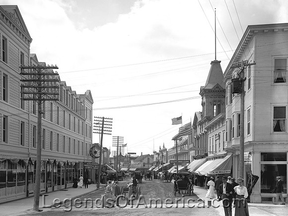 Mackinac Island, MI - Main Street, 1902