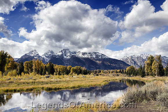 Grand Tetons, WY - Mountains and River