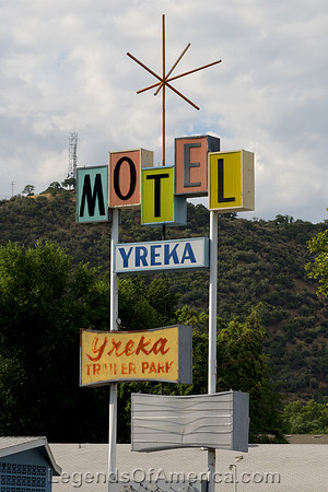 Yreka, CA - Motel Sign