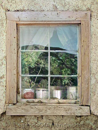 Questa, NM - Window, 1943 - Colorized