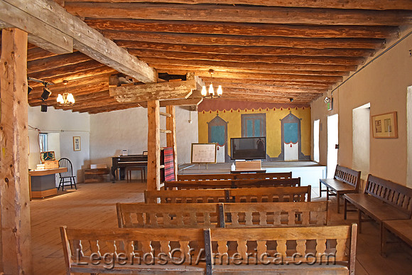 Fort Garland, CO - Soldiers Theatre Museum Interior