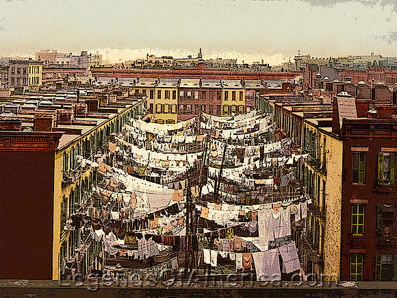 New York City, NY - Monday Washing, 1900