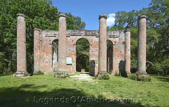 Beaufort County, SC - Old Sheldon Church Ruins