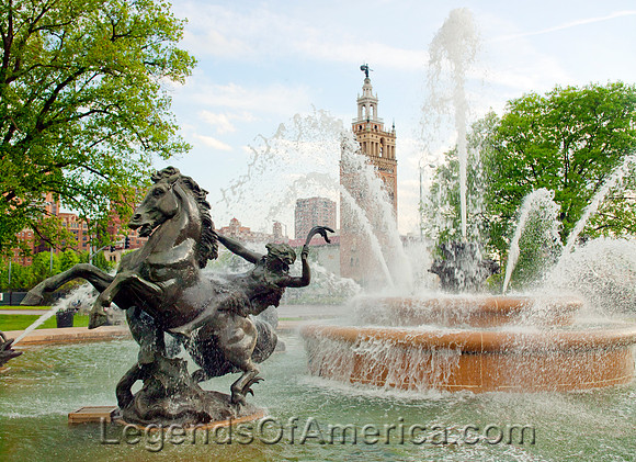 Kansas City, MO - Plaza Fountain