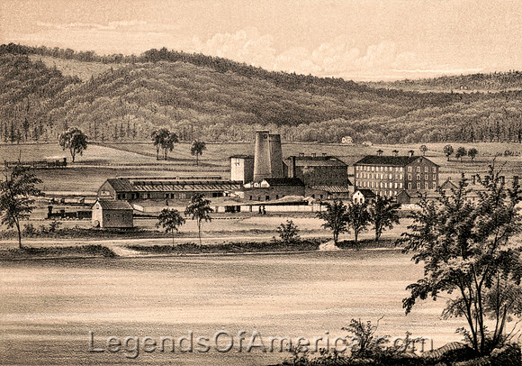Lehigh River Valley, PA - Pennsylvania & Lehigh Zinc Company works