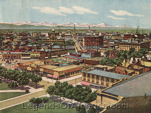 Denver, CO - View, 1917