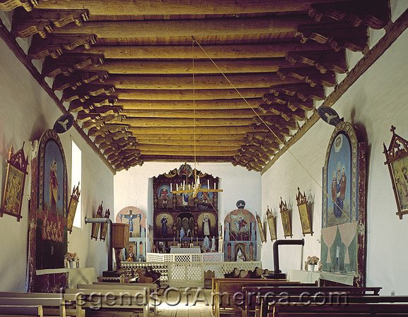 Trampas, NM - San Jose de Gracia Church Interior