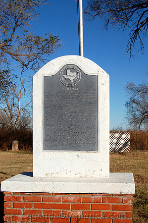 White Flat, TX - Marker