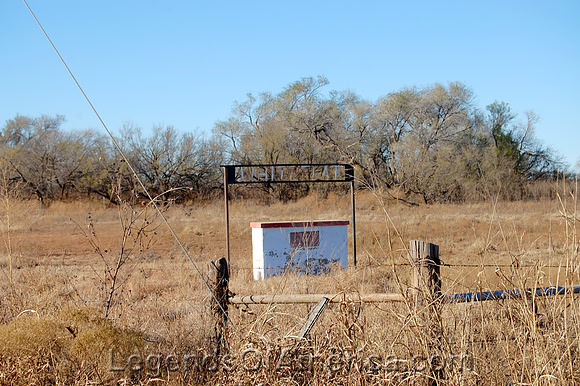 White Flat, TX - Sign