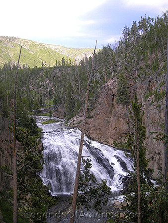 Yellowstone, WY - Waterfall